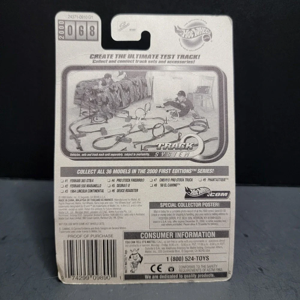 Hot Wheels 2000 First Editions '68 El Camino White
